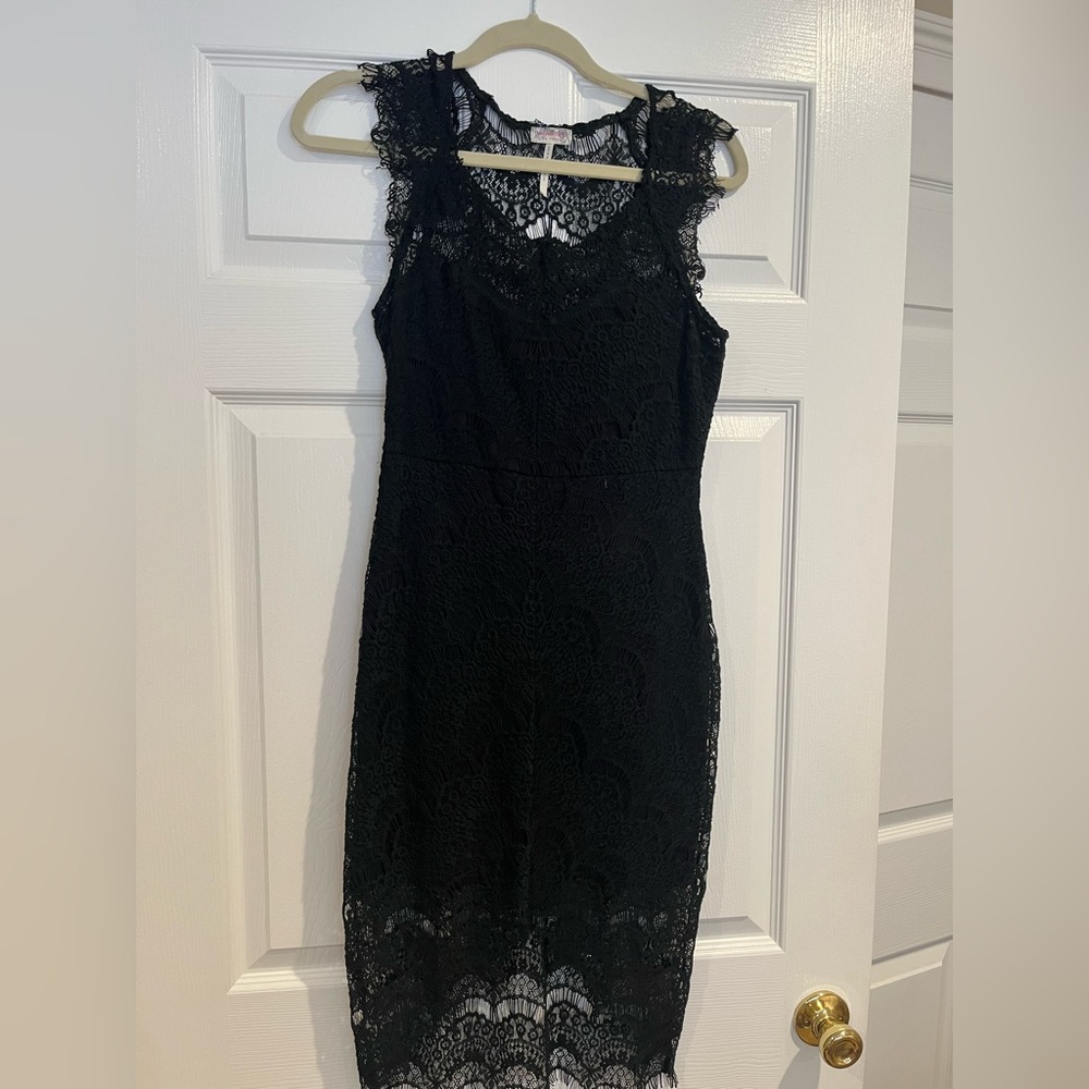 Free People intimately XS black lace dress
